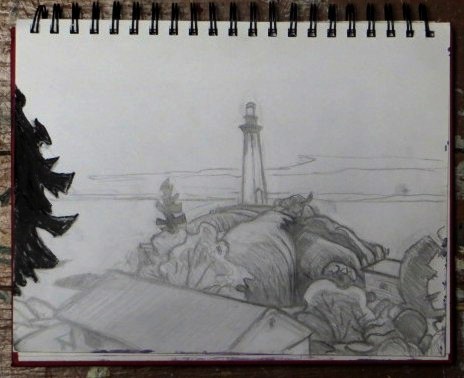 Lighthouse Park sketch