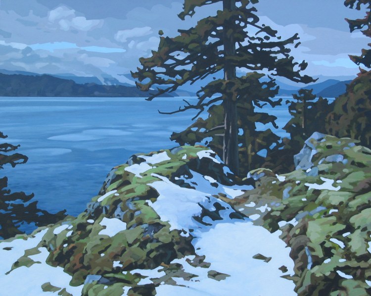 Melting Snow on the Bluff (again)