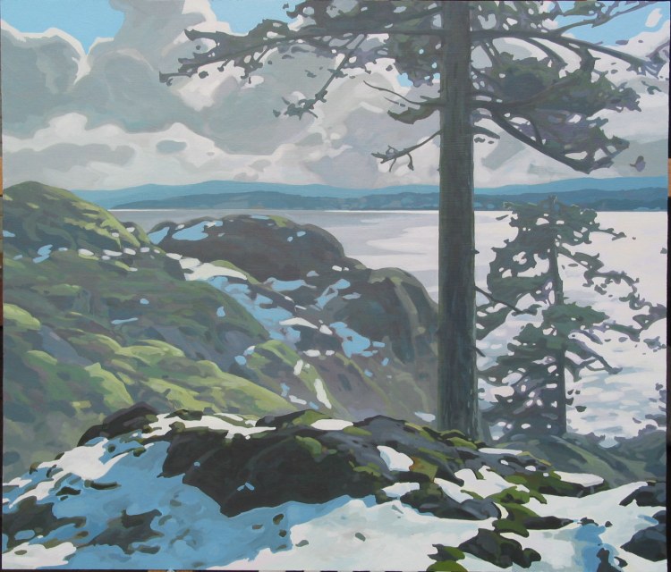 Melting Snow on the Bluff